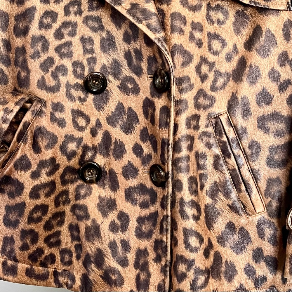 Vintage Leopard print Jacket size L - Picture 3 of 6